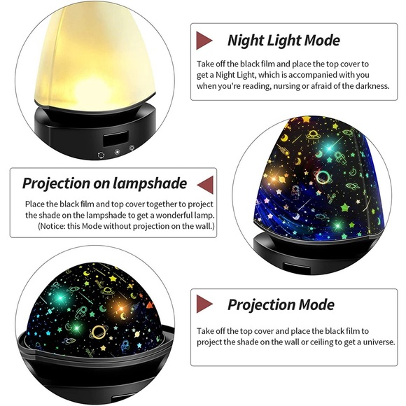 Excellent condition!Night Projector 360 Degree Rotation Star Light Projector - Picture 4 of 9